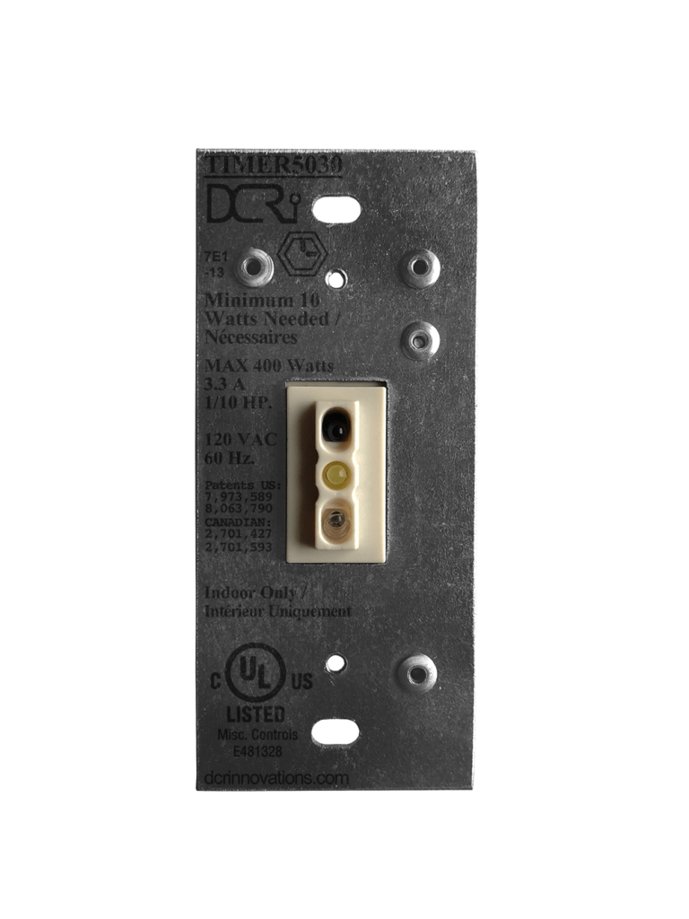 An uninstalled white TIMER5030 Touchless Light Switch