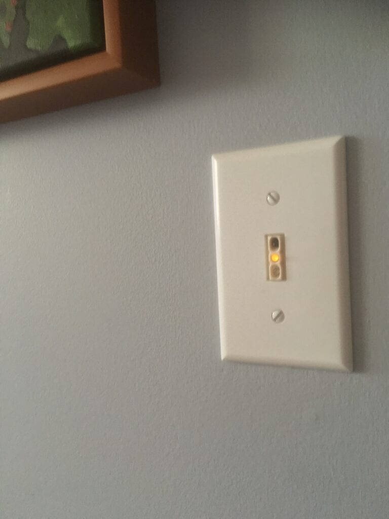 Working Touchless Light Switch example near a picture